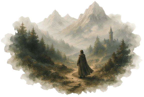 Ilustracja podróżnika